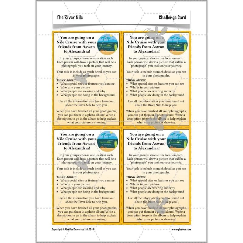 PlanBee The River Nile KS2 Geography Lessons created by PlanBee