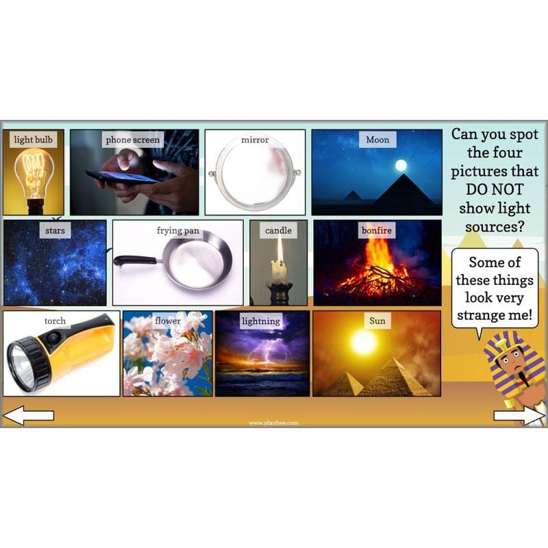 PlanBee Ancient Egypt Science - Light and Shadow: Year 3 Science