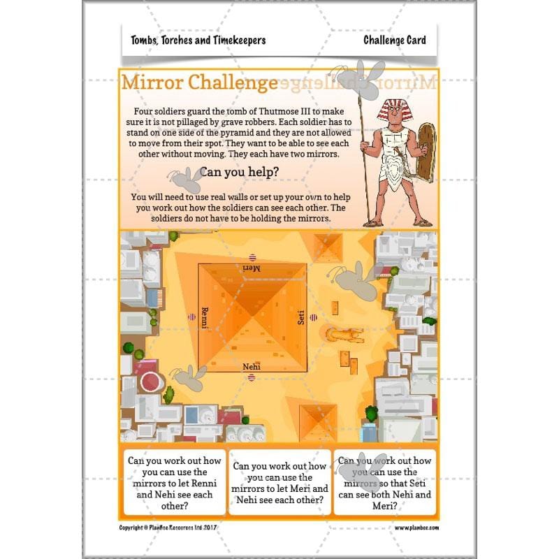 PlanBee Ancient Egypt Science - Light and Shadow: Year 3 Science