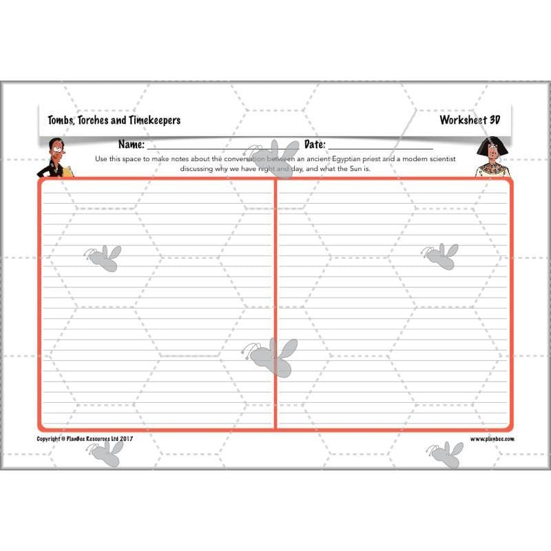 PlanBee Ancient Egypt Science - Light and Shadow: Year 3 Science