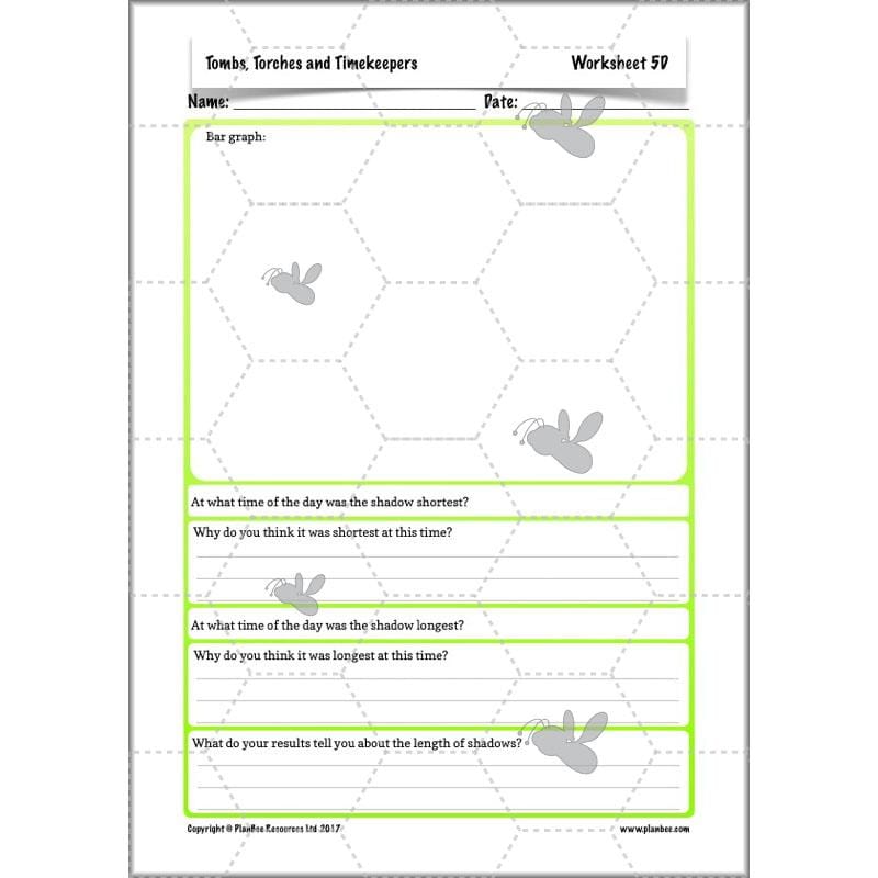 PlanBee Ancient Egypt Science - Light and Shadow: Year 3 Science