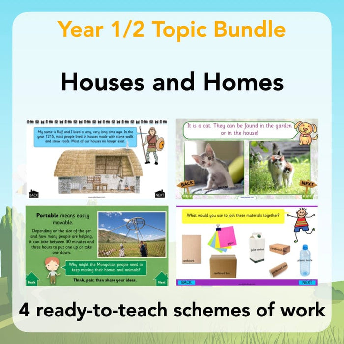 PlanBee Houses and Homes KS1 Topic Lessons by PlanBee