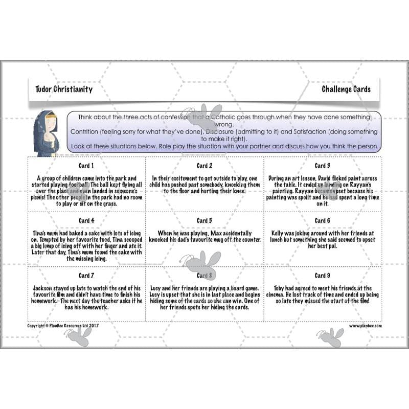 PlanBee Tudor Christianity: Tudor Religion KS2 RE Lessons by PlanBee