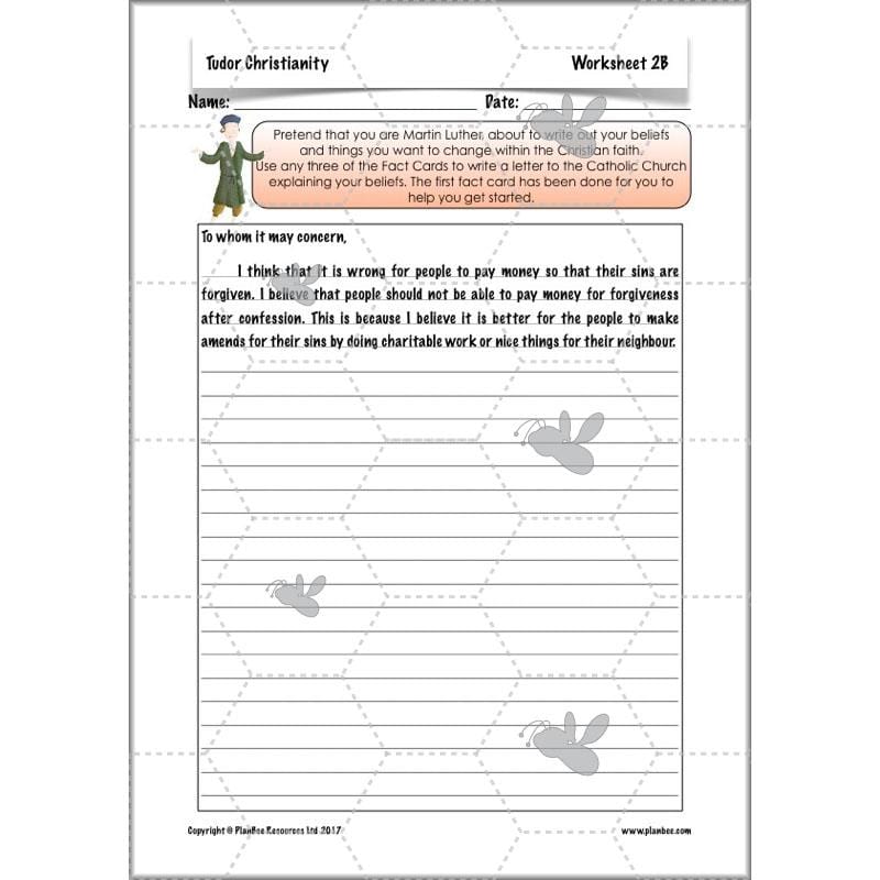 PlanBee Tudor Christianity: Tudor Religion KS2 RE Lessons by PlanBee