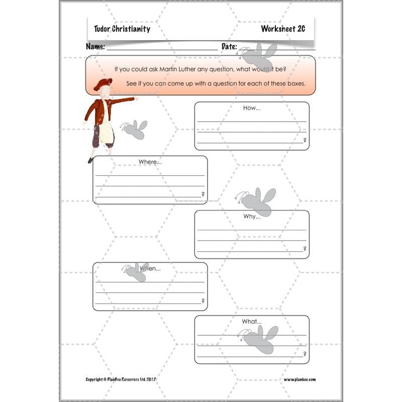 PlanBee Tudor Christianity: Tudor Religion KS2 RE Lessons by PlanBee