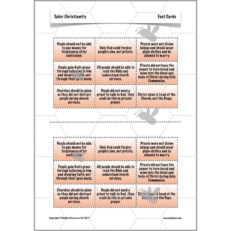 PlanBee Tudor Christianity: Tudor Religion KS2 RE Lessons by PlanBee