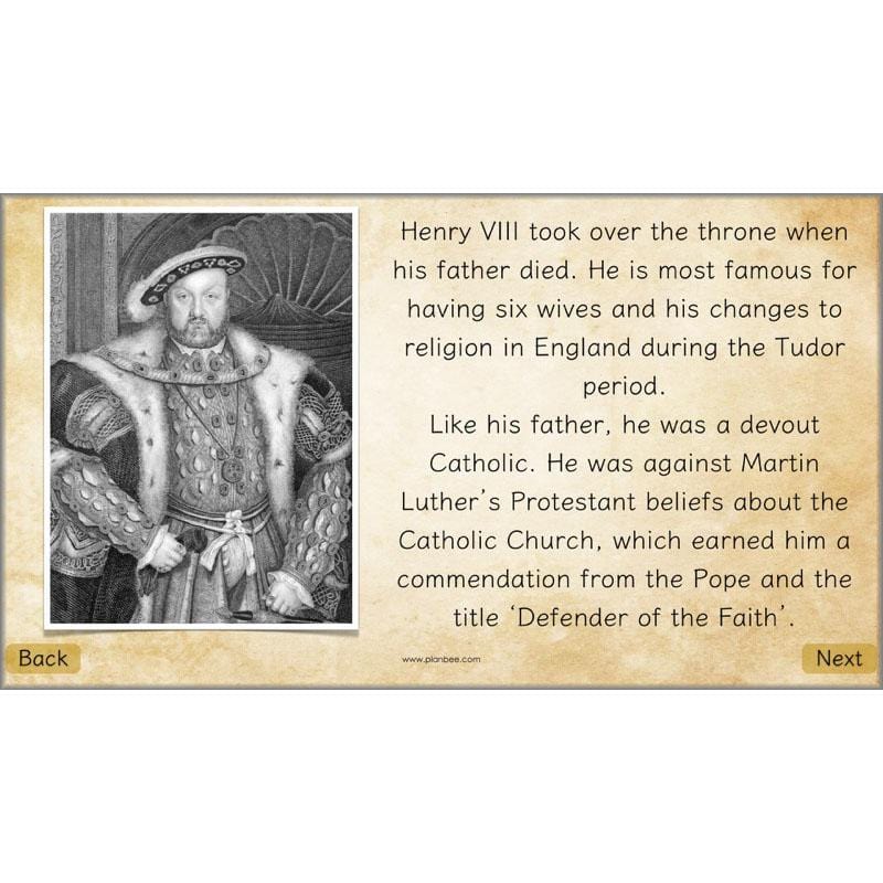 PlanBee Tudor Christianity: Tudor Religion KS2 RE Lessons by PlanBee