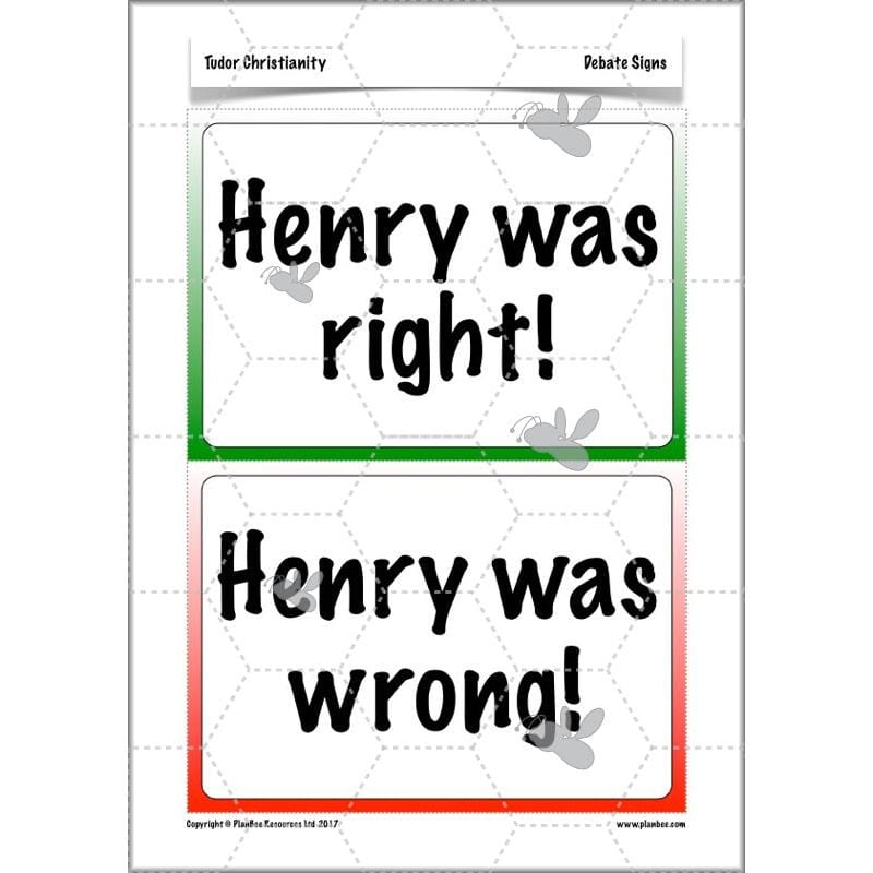 PlanBee Tudor Christianity: Tudor Religion KS2 RE Lessons by PlanBee