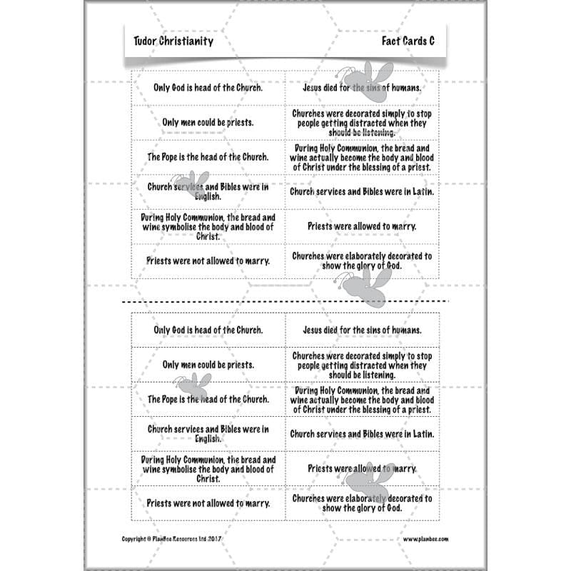PlanBee Tudor Christianity: Tudor Religion KS2 RE Lessons by PlanBee