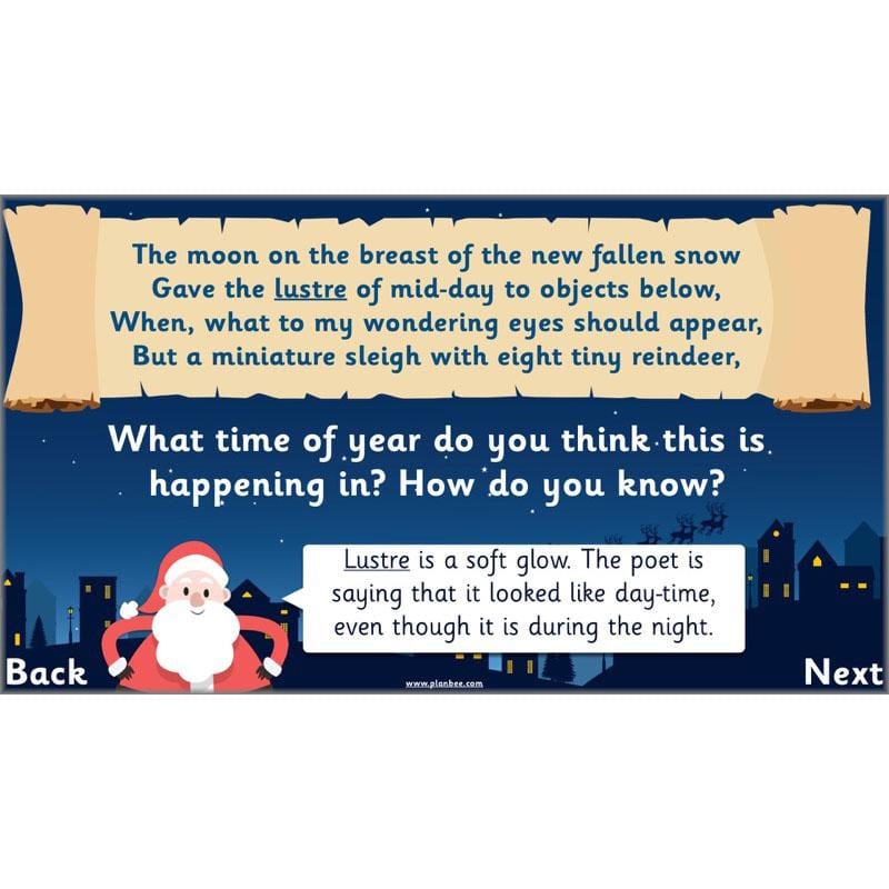 PlanBee Twas the Night Before Christmas Lesson Plans | Year 2 Poetry