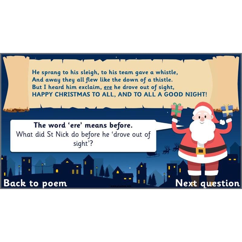 PlanBee Twas the Night Before Christmas Lesson Plans | Year 2 Poetry