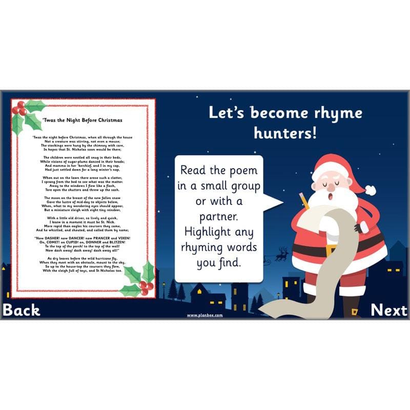 PlanBee Twas the Night Before Christmas Lesson Plans | Year 2 Poetry