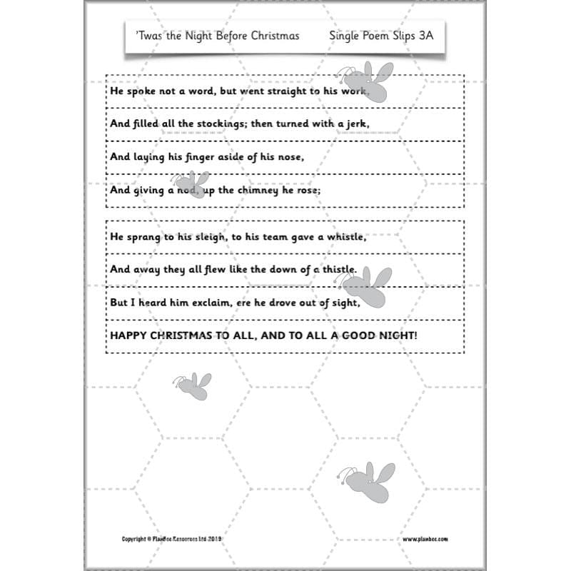 PlanBee Twas the Night Before Christmas Lesson Plans | Year 2 Poetry