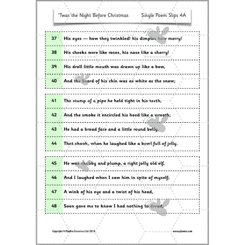 PlanBee Twas the Night Before Christmas Lesson Plans | Year 2 Poetry