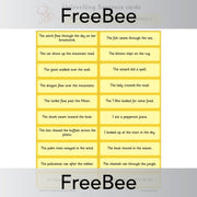 PlanBee FREE Uplevelling Sentences Worksheet and Word Banks by PlanBee