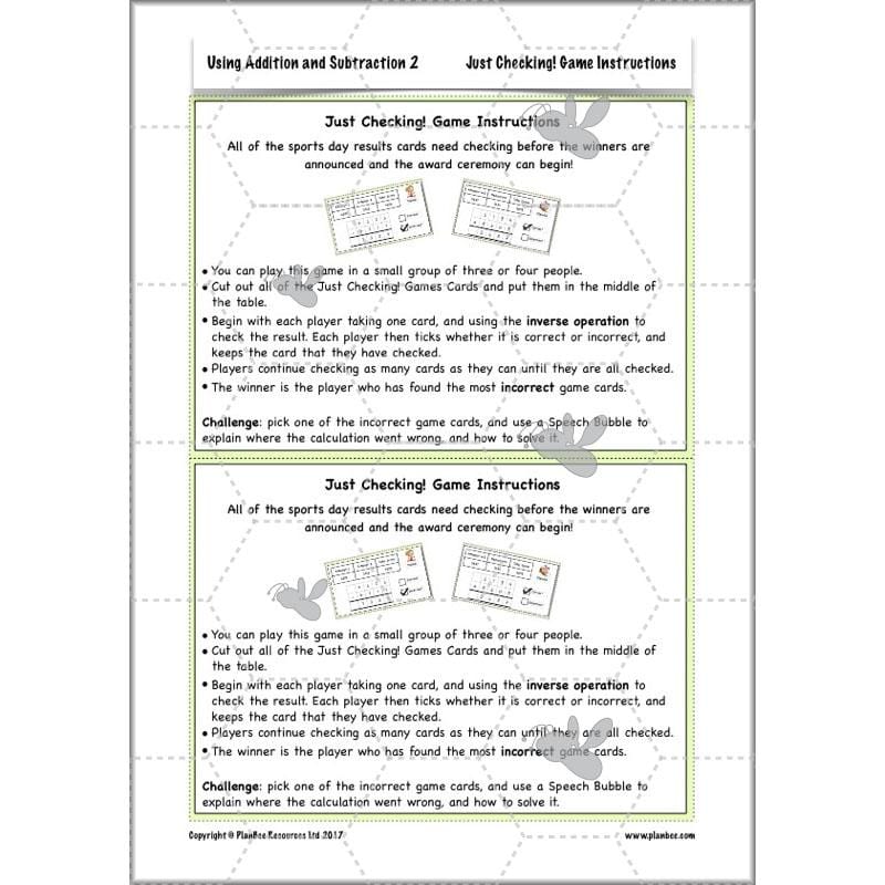 PlanBee Using Addition & Subtraction 2 - Complete Y4 Maths Lessons & Resources