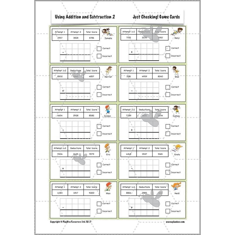 PlanBee Using Addition & Subtraction 2 - Complete Y4 Maths Lessons & Resources