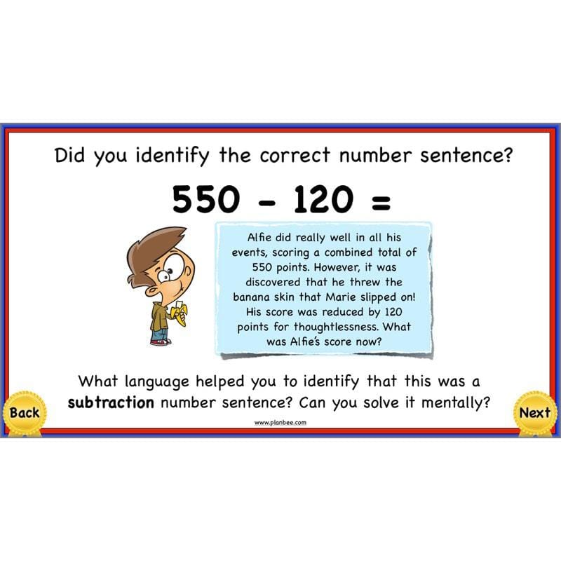 PlanBee Using Addition & Subtraction 2 - Complete Y4 Maths Lessons & Resources