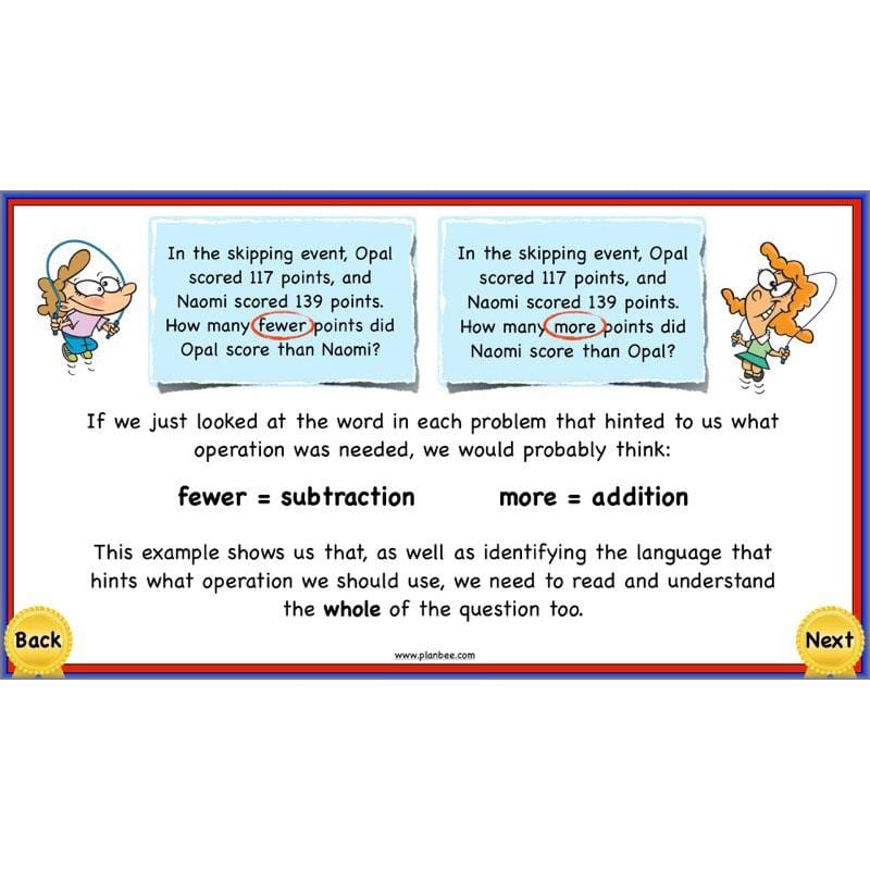 PlanBee Using Addition & Subtraction 2 - Complete Y4 Maths Lessons & Resources