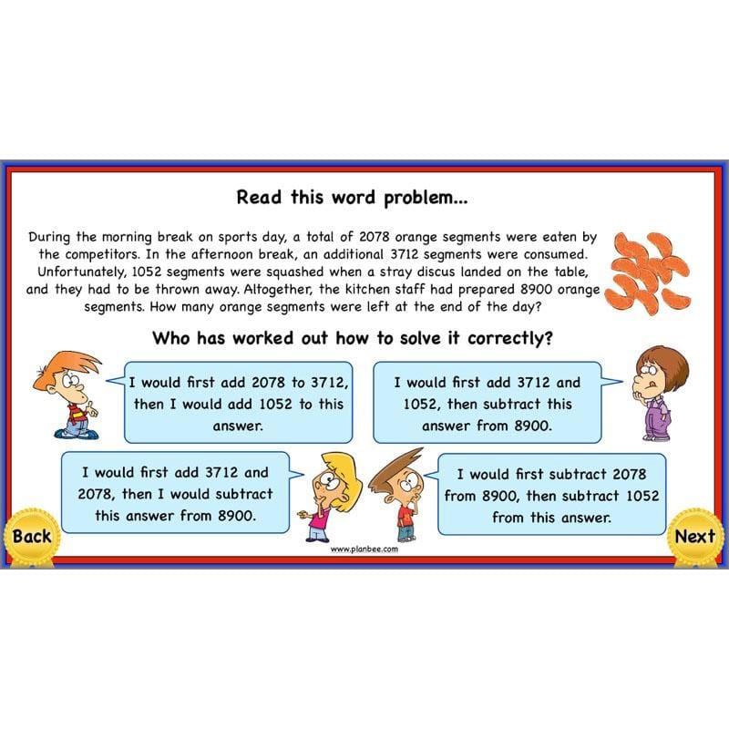 PlanBee Using Addition & Subtraction 2 - Complete Y4 Maths Lessons & Resources