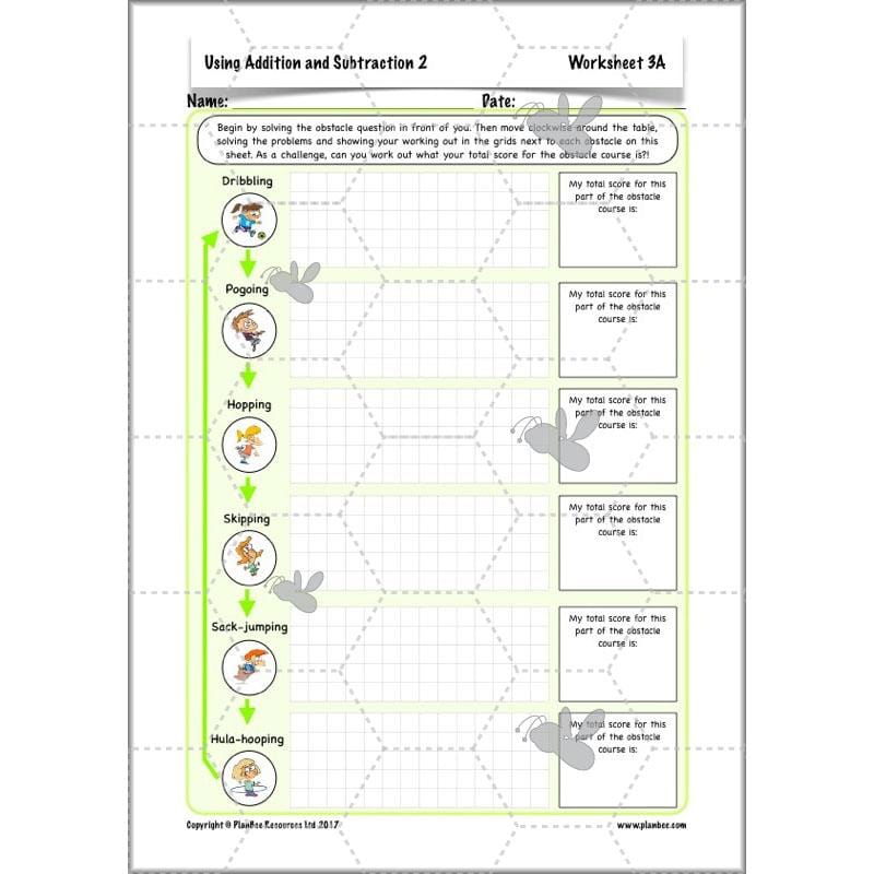 PlanBee Using Addition & Subtraction 2 - Complete Y4 Maths Lessons & Resources