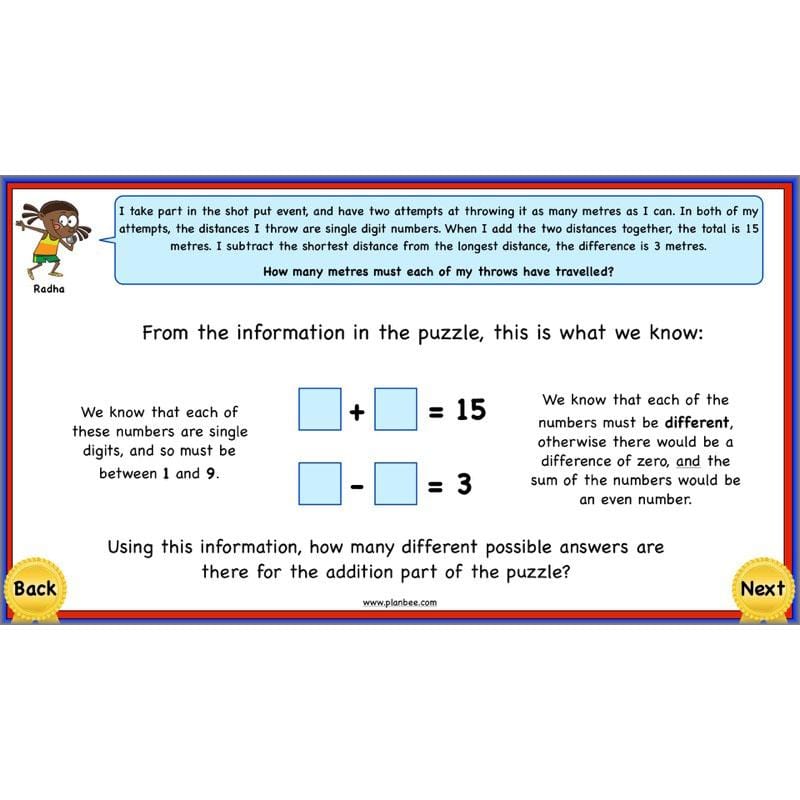 PlanBee Using Addition & Subtraction 2 - Complete Y4 Maths Lessons & Resources