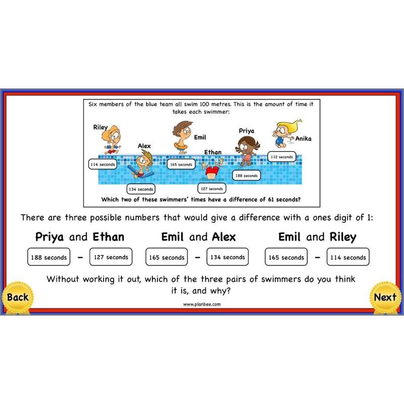 PlanBee Using Addition & Subtraction 2 - Complete Y4 Maths Lessons & Resources