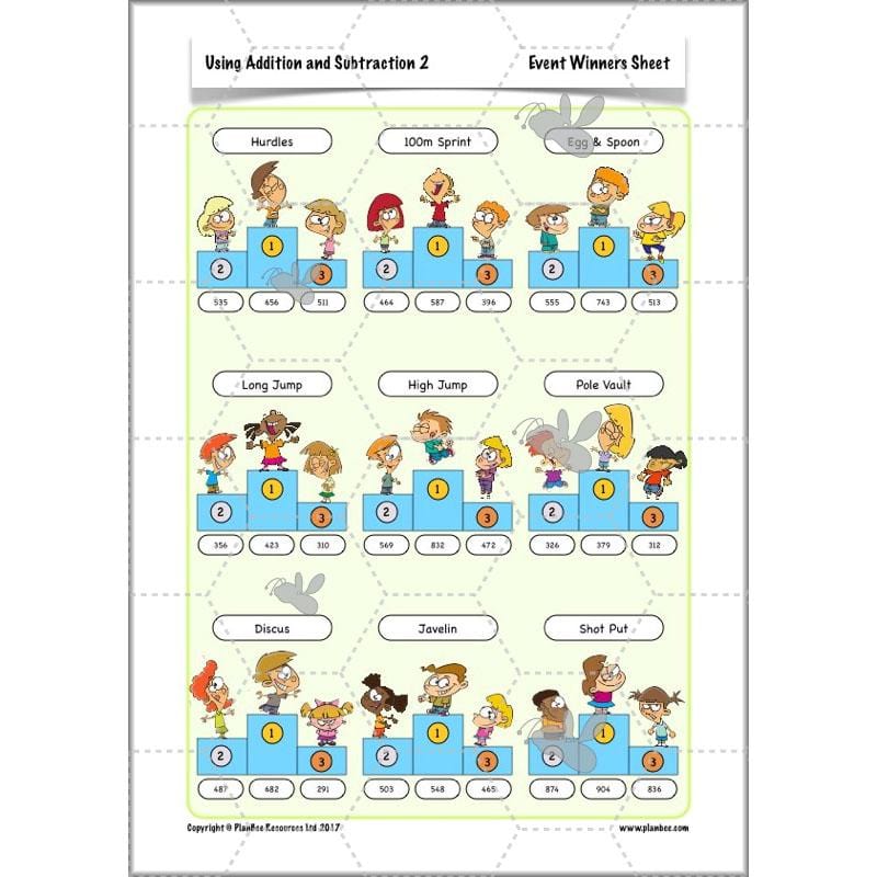 PlanBee Using Addition & Subtraction 2 - Complete Y4 Maths Lessons & Resources