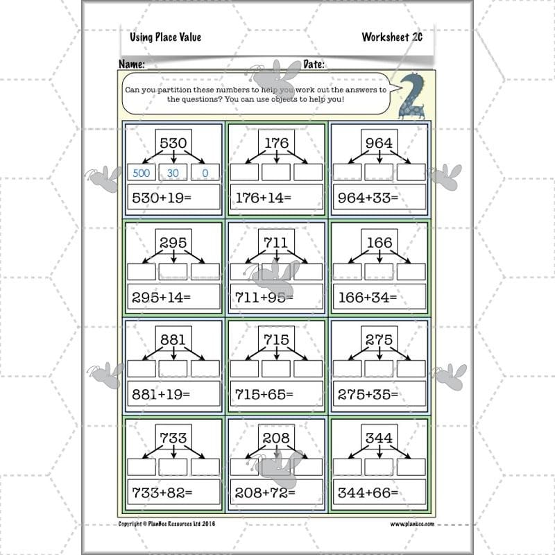 PlanBee Using Place Value: KS2 Maths Planning for Year 3