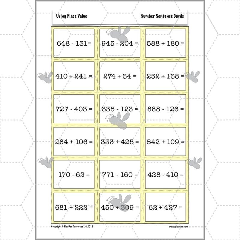 PlanBee Using Place Value: KS2 Maths Planning for Year 3