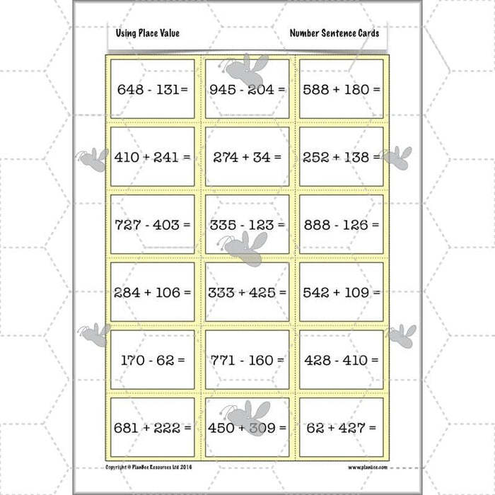 PlanBee Using Place Value: KS2 Maths Planning for Year 3
