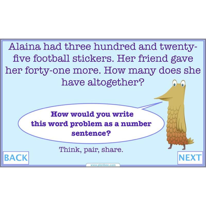 PlanBee Using Place Value: KS2 Maths Planning for Year 3