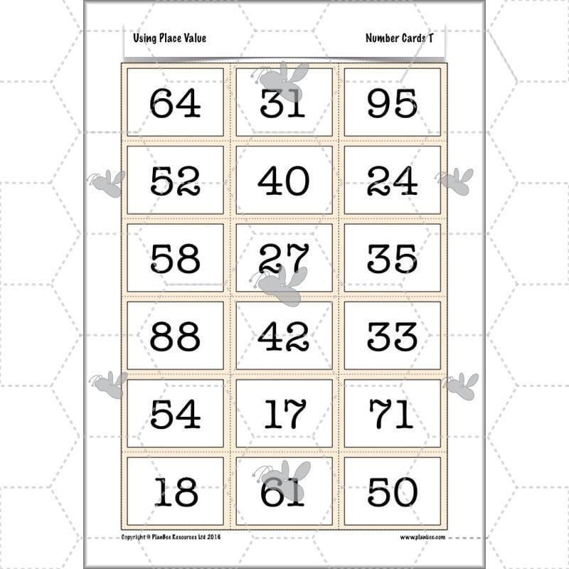 PlanBee Using Place Value: KS2 Maths Planning for Year 3