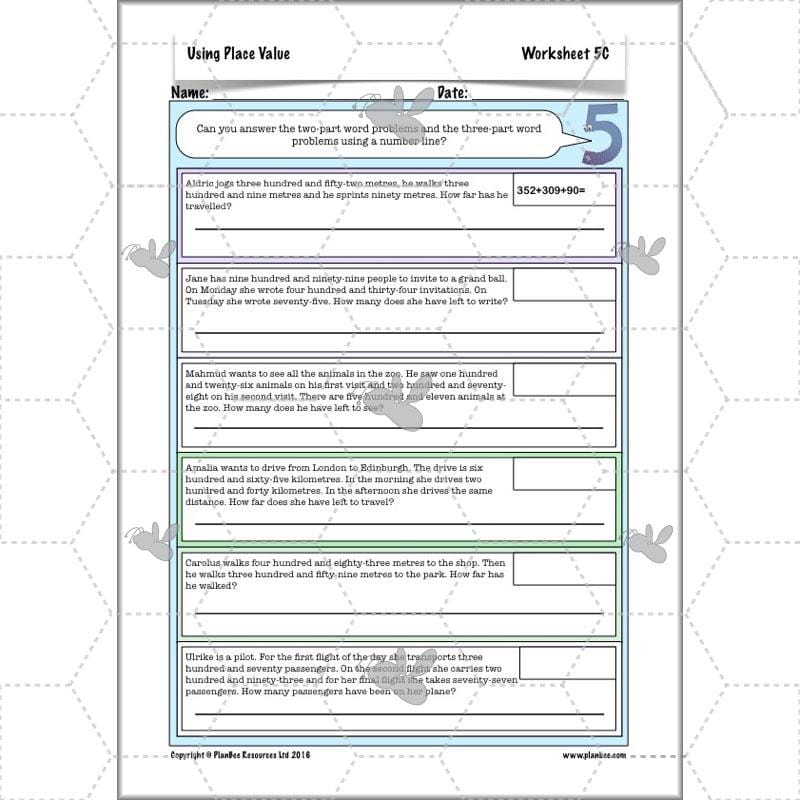PlanBee Using Place Value: KS2 Maths Planning for Year 3
