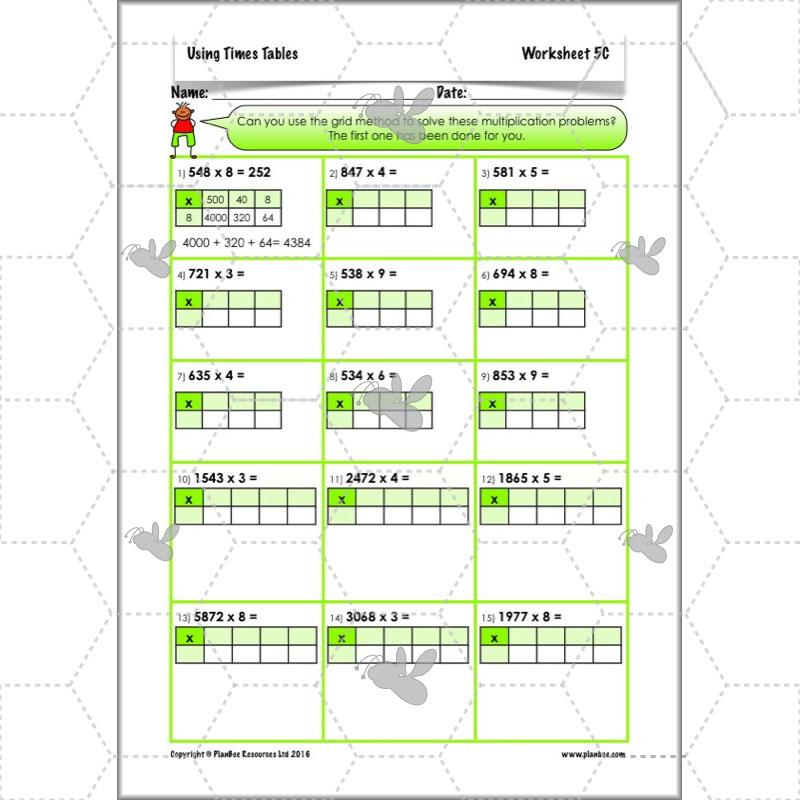 PlanBee Using Times Tables: Year 3 PlanBee Maths Multiplication & Division