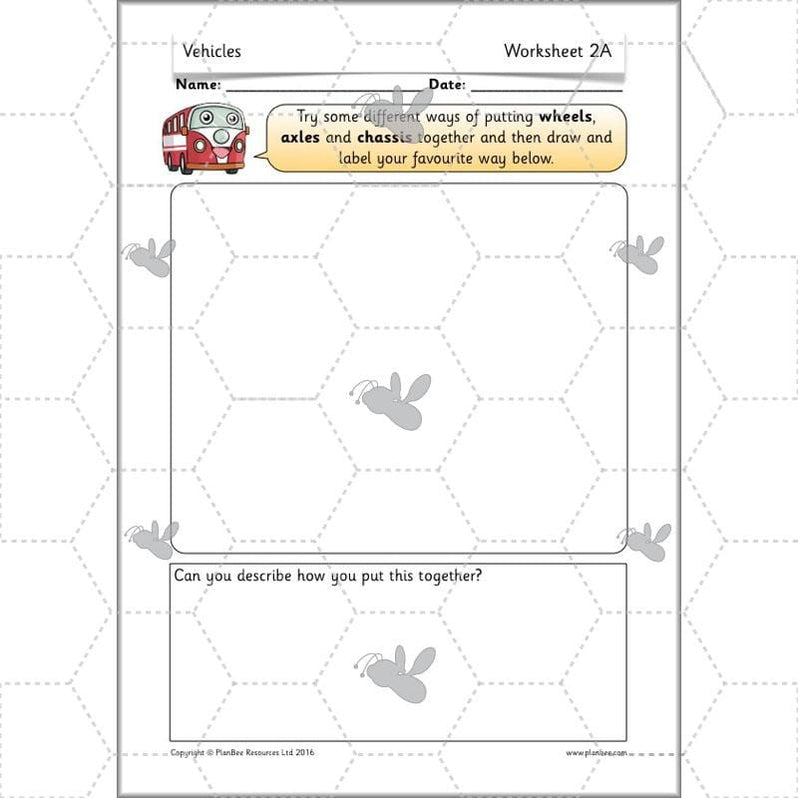 Moving Vehicles KS1 Year 2 DT Lesson Planning by PlanBee