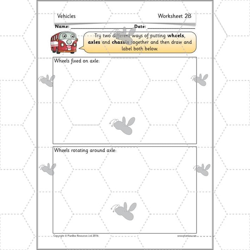 Moving Vehicles KS1 Year 2 DT Lesson Planning by PlanBee
