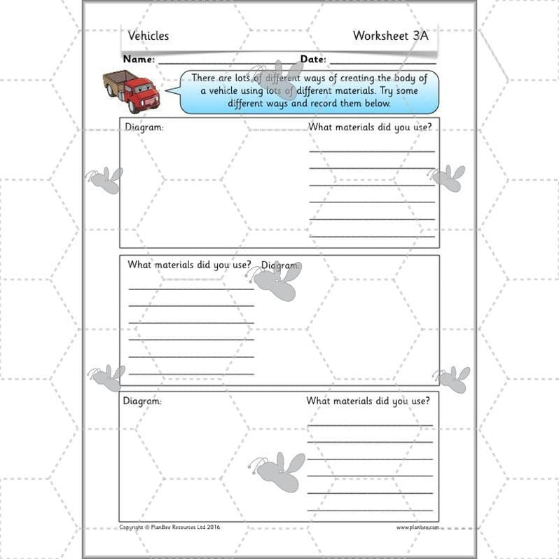 Moving Vehicles KS1 Year 2 DT Lesson Planning by PlanBee