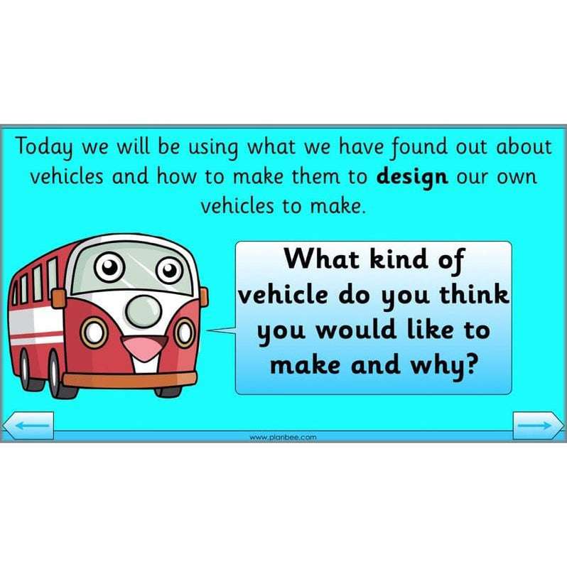 Moving Vehicles KS1 Year 2 DT Lesson Planning by PlanBee