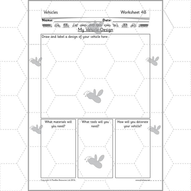 Moving Vehicles KS1 Year 2 DT Lesson Planning by PlanBee