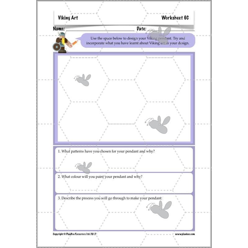PlanBee Viking Art KS2 Lessons | Year 5 and Year 6 Art by PlanBee