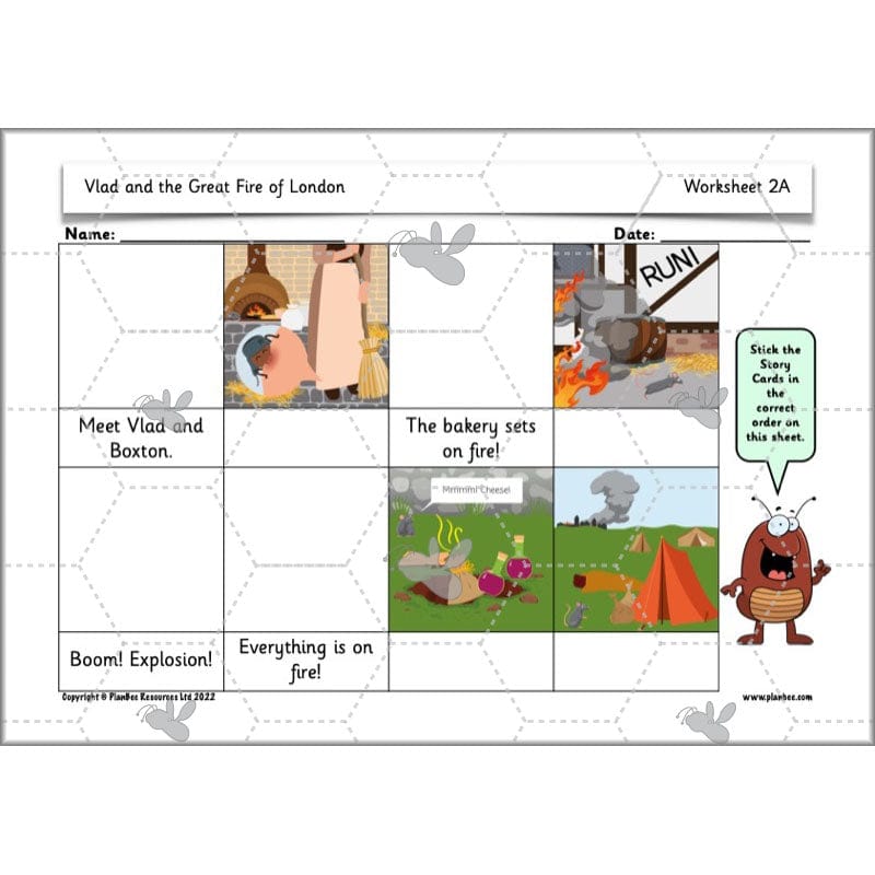 PlanBee Vlad and the Great Fire of London Planning - Year 2 