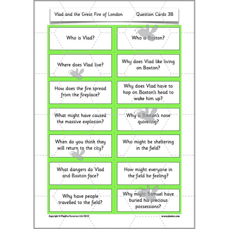 PlanBee Vlad and the Great Fire of London Planning - Year 2 