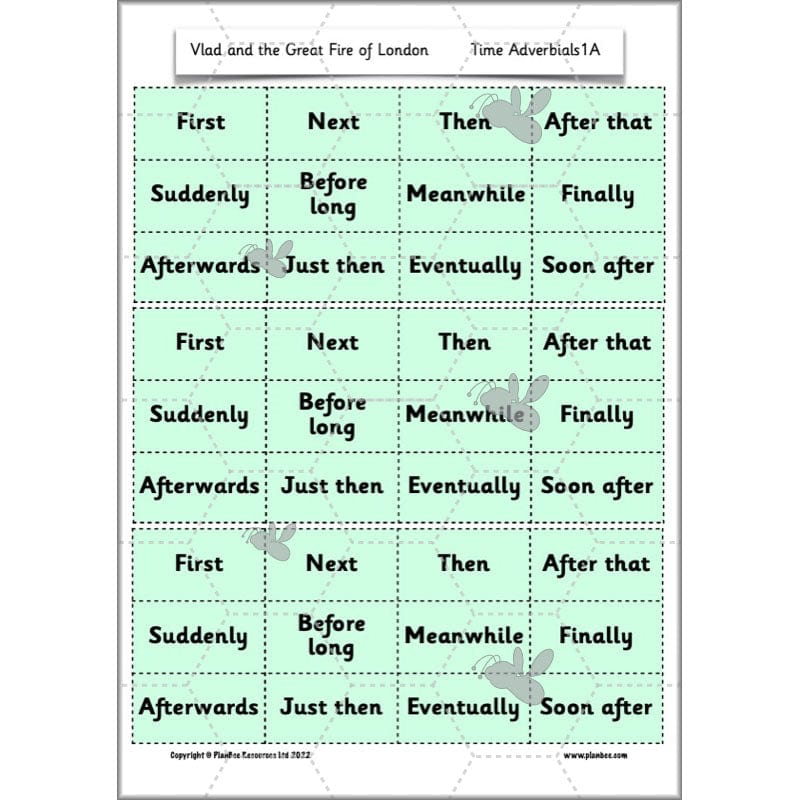 PlanBee Vlad and the Great Fire of London Planning - Year 2 