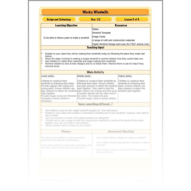 PlanBee Wacky Windmills - DT Primary Resources for KS1 | PlanBee