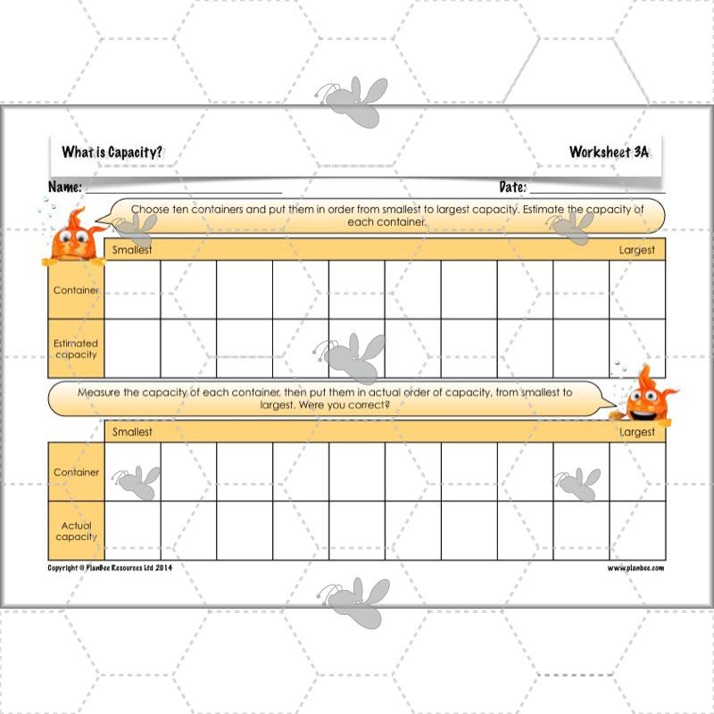 PlanBee What is Capacity? KS2 Maths Measurement Planning Year 3