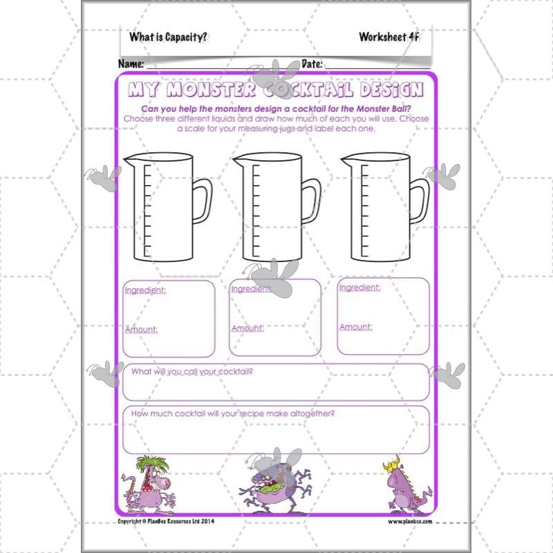 PlanBee What is Capacity? KS2 Maths Measurement Planning Year 3