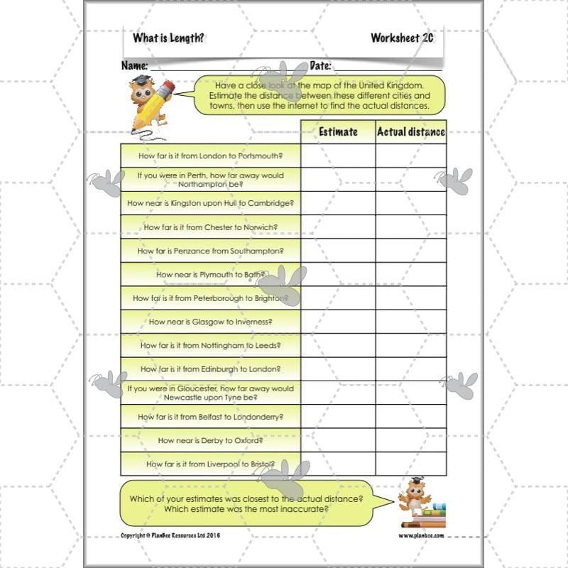 PlanBee What is Length? KS2 Maths Measurement Year 3 Lesson Planning