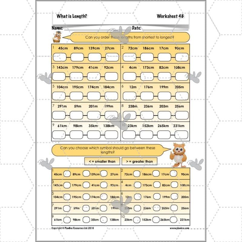 PlanBee What is Length? KS2 Maths Measurement Year 3 Lesson Planning