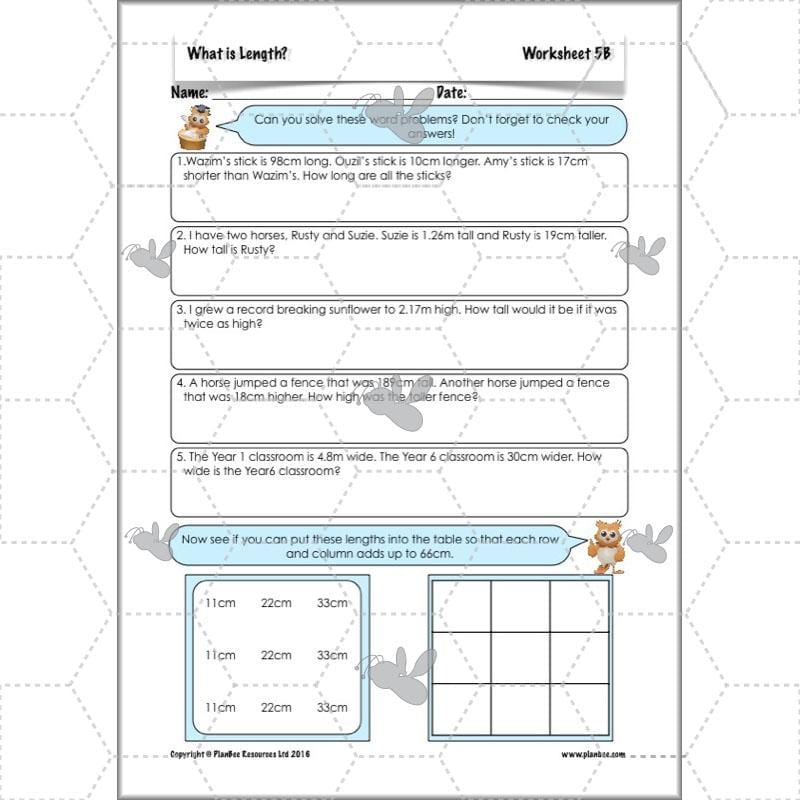 PlanBee What is Length? KS2 Maths Measurement Year 3 Lesson Planning